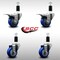 Service Caster 3'' SS Blue Poly Swivel 1-3/8'' Expanding Stem Caster Set 2 Total Lock Brakes, 4PK SCC-SSEXTTL20S314-PPUB-BLU-2-S-2-138 - alternate 3